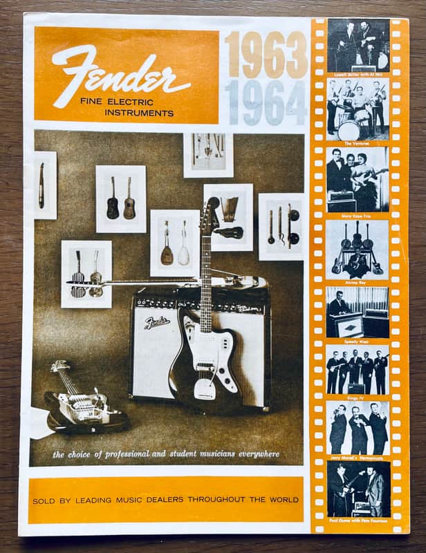 Fender Reprint Insert Catalogue 1963-64 Down Beat Magazine image 1
