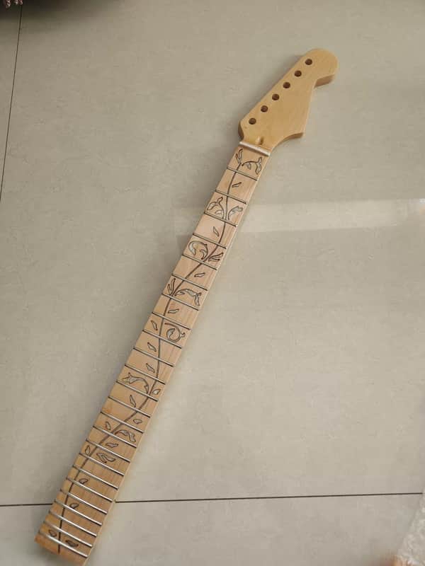 Maple Guitar Neck, 24-Frets Tree of Life Inlay image 1