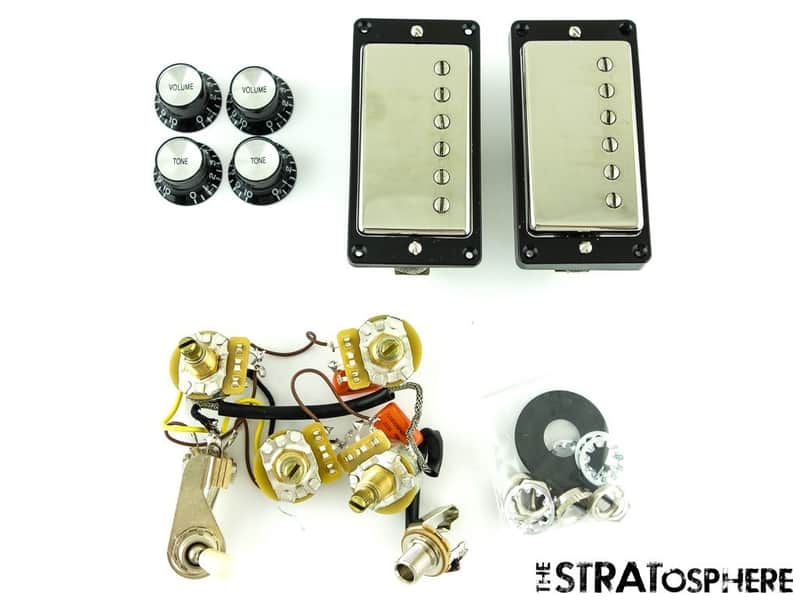 USA Gibson SG Standard '61 Burstbucker PICKUPS POTS KNOBS &JACK, American Nickel image 1