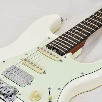 Schecter Diamond Series Nick Johnston Traditional HSS - Atomic Snow White image 7