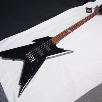 Dean Razorback Bass 4-string electric bass guitar NEW Classic Black RZR BASS CBK- CAP pickups - Blemished image 1