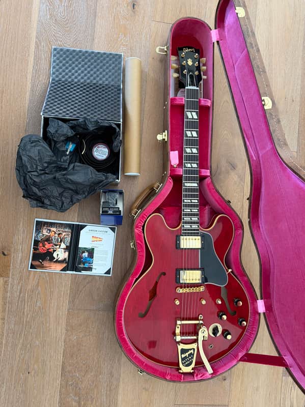 Gibson Custom Back to the Future 1955 ES-345 Collectors Edition Light Aged / Cherry Red - Mint