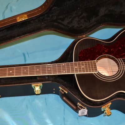 Epiphone EJ-200 Artist Acoustic w/ Case Transparent Black image 11