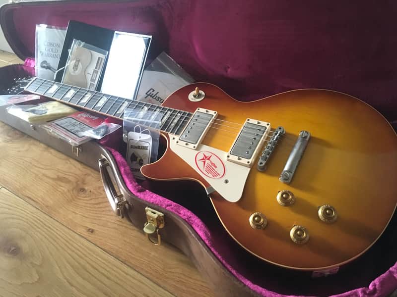 Left Handed Gibson 1958 Custom Shop VOS Les Paul, R8 2011 - Ice Tea image 1