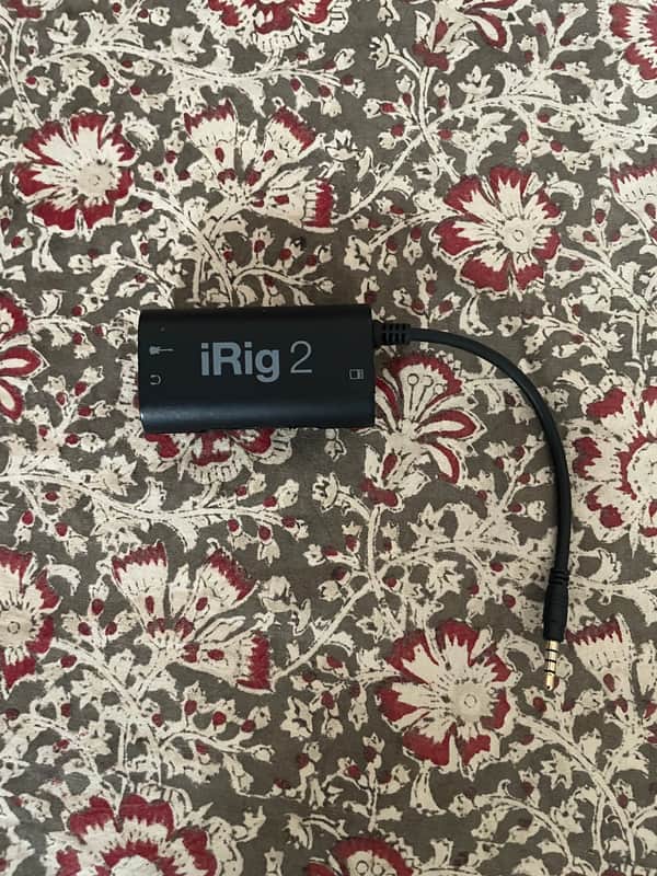 IK Multimedia iRig 2 Mobile Guitar Interface for iOS 2015 - Present - Black image 1