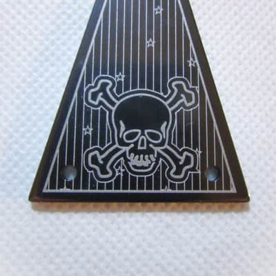 Skull Head Truss Rod Cover for Jackson Guitars with Triangle 3 Hole mounting Truss Rod Cover image 2