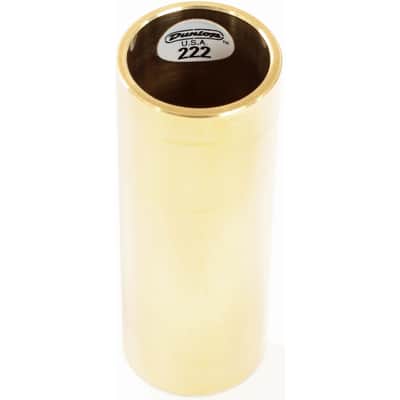 Dunlop 222 Solid Brass Guitar Slide, Medium Wall Thickness, Medium image 1