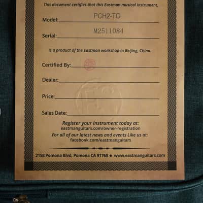 Eastman PCH2-TG Travel Guitar - Natural image 10