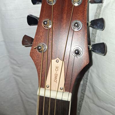 Peavey DW-2 Dreadnought Acoustic/Electric Guitar with Built-In Tuner 2010s - Natural image 6