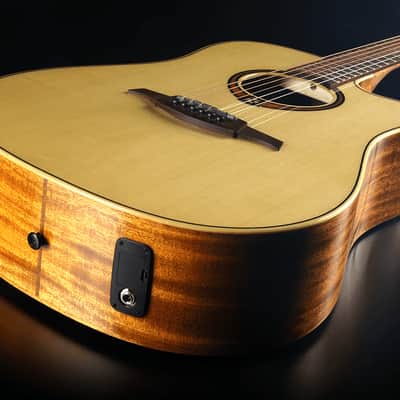 LAG T88DCE Tramontane Dreadnought Cutaway Acoustic Electric Guitar image 6