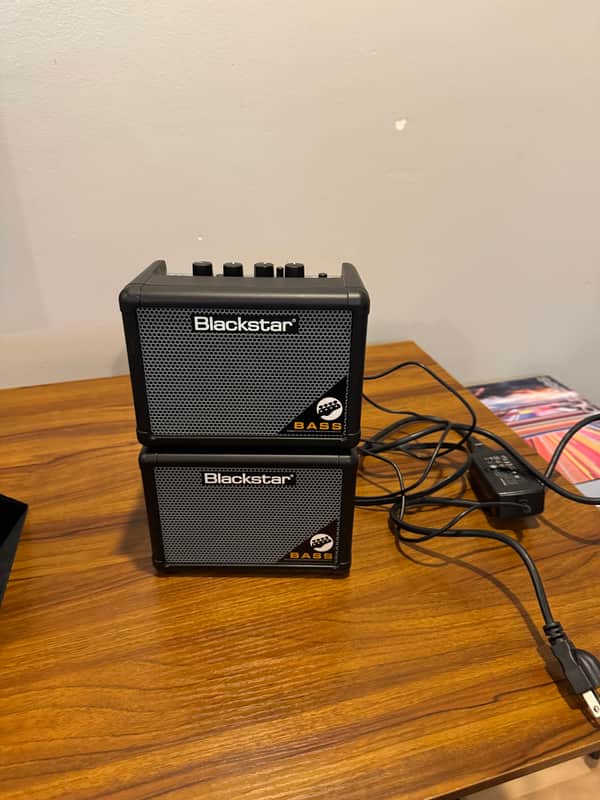 Blackstar Fly 3 Bass 3-Watt Mini Bass Combo/Cabinet Stereo Pack 2016 - 2020 - Black image 1