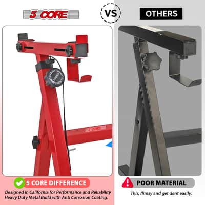 5 Core Keyboard Stand Z Shape Adjustable Foldable Heavy Duty Key Board Piano DJ Controller Stands image 10