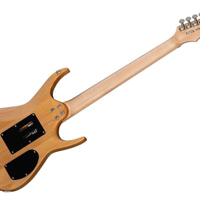DEAN Exile Select Floyd Burled Poplar LEFTY electric GUITAR NEW Satin Turquoise Burst image 2