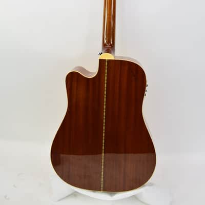 Zager ZAD-50CE Easy Play Acoustic Electric Guitar, Natural w/ Case image 16