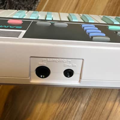 Casio SK-1 Pink & Teal Pastels IOB Exceptionally Rare "Unicorn" 32-Key Sampling Keyboard 1986 image 5