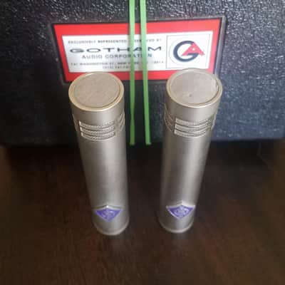 Neumann KM 84 Small Diaphragm Cardioid Condenser Microphone Stereo Pair 1966 - 1992 - Nickel image 2