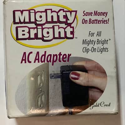 Mighty Bright 36321-T Reader's Light AC Adapter 3.5mm - Black image 1