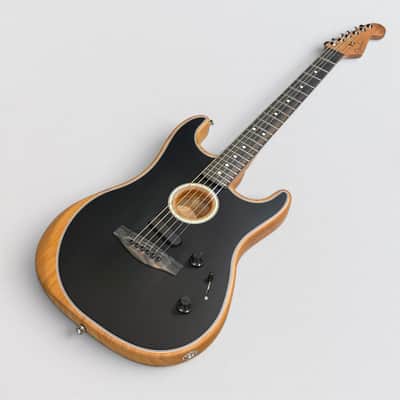 Fender American Acoustasonic Stratocaster USA Acoustic Electric Guitar - Black image 10