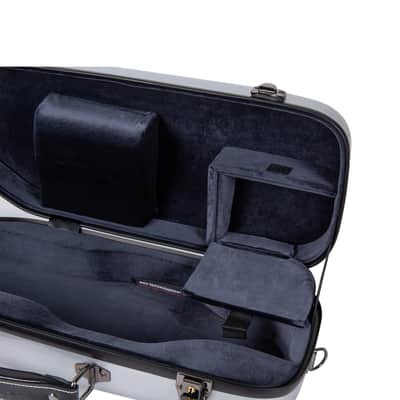 Crossrock Bb Trumpet Strong Fiberglass Lightweight Flight Case, Silver Brass Instrument Hard Case image 7