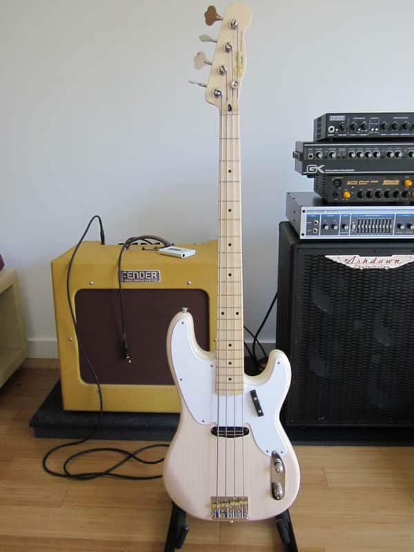 Squier Vintage Modified 50's Precision 2014 Vintage Blonde image 1