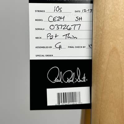 PRS CE 24 Semi Hollow - Black Amber image 7