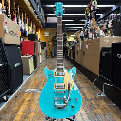 Gretsch G5232T Electromatic Double Jet FT Electric Guitar with Bigsby Calcos Green image 4