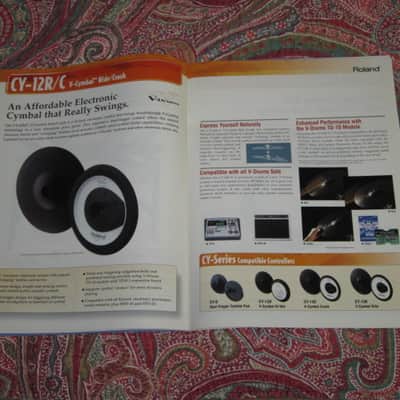 very litely handled genuine Roland / Boss 2002 New Product Catalog Vol. 1 (January 2002) - features 24 products - color, semi gloss sheen, thin quality paper, 44 Total Pages from Front Outer Cover to Back Outer Cover, L: 11" x W: 8 & 3/8" printed in Japan image 13