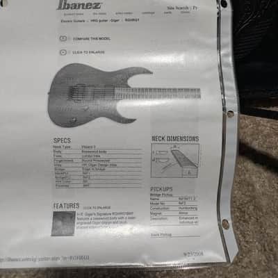 Ibanez Prestige alien guitar/ hr giger signed 2008 image 6