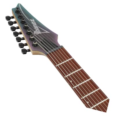 Used Ibanez RGA742EX RGA Standard 7-String Guitar - Black Aurora Burst Matte image 4