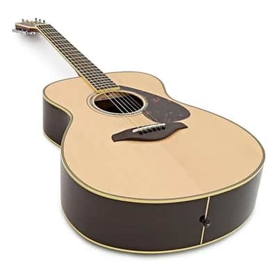 Yamaha FS830 Solid Spruce Top Concert Acoustic Guitar - Natural image 3