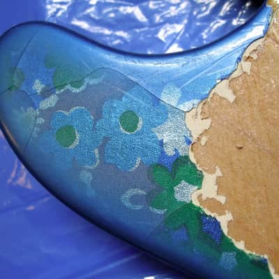 Real Fender Telecaster 1968 Blue Floral Body & Pickguard - Rarest Tele Model & Pickguard Ever? image 15