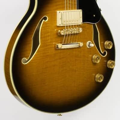 Ibanez JSM100-VT John Scofield Signature Hollow Body Guitar 6-String - Vintage Sunburst + Case MS100C image 8
