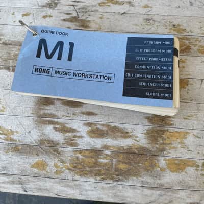 Vintage Korg M1 Synth Music Workstation Guide Book