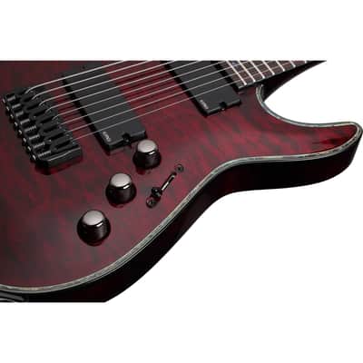 Schecter Hellraiser C-8 8-Strings Electric Guitar - Rosewood FIngerboard, Black Cherry image 3