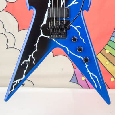 Used Firefly FFZVX Pro Zakk Wylde Warhammer Style Electric Guitar, Thunder Bolt Finish image 2