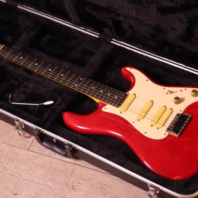 Valley Arts M Series 80s Hss Red Ebony board image 5