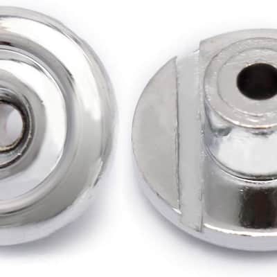 Bass Guitar String Trees String Retainer Guides for Bass Guitar Parts Replacement Pack of 2pcs with Mounting Screws. (Chrome) image 2