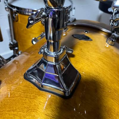 Tama Starclassic Birch/Bubinga Performer 2014 with snare - Honey Amber Gold image 3