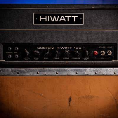 Hiwatt DR103 Head and SE4123 Cabinet WISHBONE ASH 1970s - Black image 10