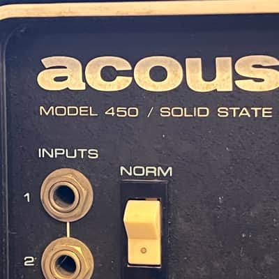 Acoustic Model 450 Solid State Amp and Model 400 Cabinet image 6