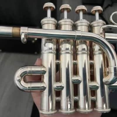 Yamaha YTR-9835 Custom Bb/A Piccolo Trumpet 2018 Silver-Plated image 2