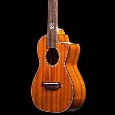 Ohana CK-35CGE-CL Cynthia Lin Solid Gloss Mahogany Concert Ukulele w/Case- Blem image 3