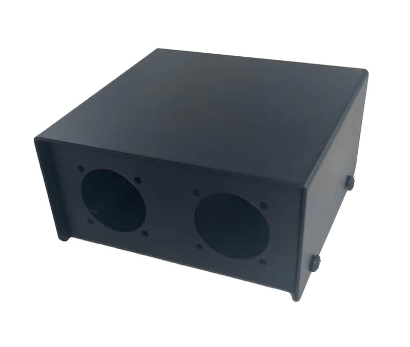 PROCRAFT PB5-2G2G-BK Steel Project Box 4 1/2" x 4-3/4" x 2-3/8" w/ 4 "G" punches image 1