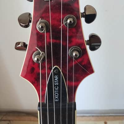 Schecter C-1 Exotic Star, Schecter Super Rock w Matching quilted Bobbins, to real maple carved top image 15
