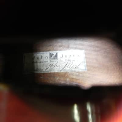 John Juzek 1/2 size cello 1950's - Tan and Brown image 5