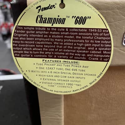 Fender Champion 600 Guitar Combo Amp Reissue image 2