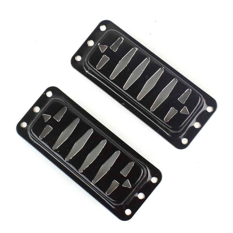 Argyle "Gold Foil" deArmond Airline Style Pickup Cover ,Black (2) image 1