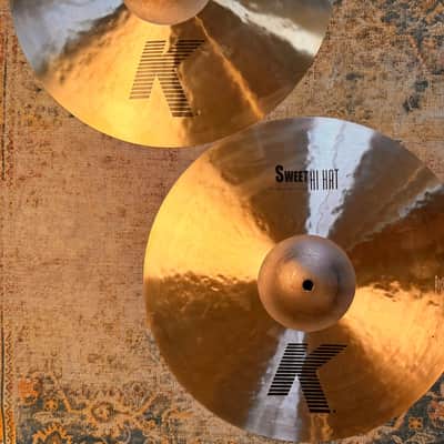 Zildjian K SWEET 16” Hihats 16” HUGE 1268 1958 g PERFECT! MASSIVE DARK HATS! Discontinued?  Don’t Pay $700 image 4