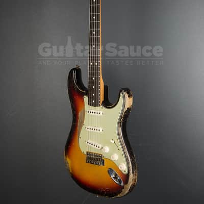 Fender Custom Shop Masterbuilt Greg Fessler 63 Stratocaster Relic  2025 -  3 Tone Sunburst (COD 2143UG) image 5