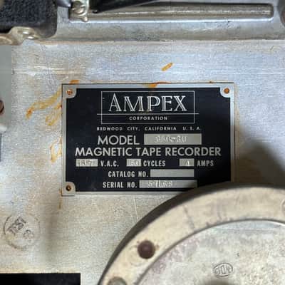 Ampex 350 / 351 Reel To Reel Transport Magnetic Tape Recorder w/ Original Case image 4